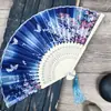 Regalos Clásicos de Estilo Antiguo, Abanicos de Seda y Bambú, Abanicos de Bambú y Madera Estilo Japonés, Abanicos de Flor de Cerezo, Abanicos Plegables, Accesorios de Baile al por Mayor