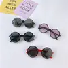 Gafas de sol redondas con letras para moda infantil, Gafas con protección UV para niños y niñas, Gafas de sol para niños, Gafas de sol de moda estilo coreano