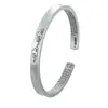 Pulseira de Prata Pura 9999 Prata Esterlina Aberta Método Antigo Nuvem Auspiciosa Sutra do Coração Pulseira Feminina Estilo Étnico Joias de Prata Pulseira de Prata Atacado