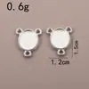 Venta al por mayor del fabricante Suministro transfronterizo Colgante ovalado de tres vías Colgante de joyería de metal retro Colgante de collar de rosario