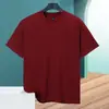 Camiseta de Algodão Pesado 260g com Gola Redonda Sorona, Manga Curta, Uniforme de Trabalho com Logo Personalizado, Camiseta Cultural Promocional, Unissex Feita Sob Medida