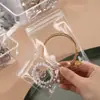 Bolsa selladora transparente engrosada para joyería, bolsa autosellante portátil, bolsa de almacenamiento de joyería de alta calidad, conveniente y duradera