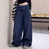 Estilo Coreano Meninas Crianças Médias e Grandes Outono Novo Estilo 2026 Outono Novo Meninas Crianças Médias e Grandes Calça Jeans Reta Tendência