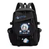 Mochila de Dibujos Animados Anime Tiburón Chica Gawr Gura, para Niños y Niñas, Estudiantes de Primaria y Secundaria, Gran Capacidad, Bolso Escolar Casual