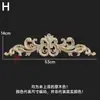 Dongyang Tallado en Madera Estilo Europeo Calcomanía Accesorios para Muebles Flores para Puertas de Madera Tallado Fino Calcomanías para Puertas de Gabinete Flores para Cabeceras Calcomanías de Madera Maciza Decoración