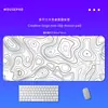 Mouse Pad Grande da Fábrica Original, Estilo Japonês com Contornos do Monte Fuji, Tapete de Mesa para Gaming Anime