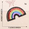 Lantejoulas legais bordadas logo pássaro borboleta patch DIY sapato chapéu bolsa acessórios de joia tecido arco-íris