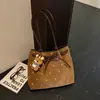 2026 Nova Bolsa de Mão Retrô Casual com Bolinhas Moda Bolsa de Ombro Único para Sob o Braço Bolsa Grande Capacidade para o Dia a Dia