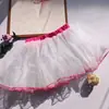 Liquidação Especial: Saia de Dança Infantil, Saia Bufante de Tule de Três Camadas, Saia de Ballet de Meia-Calça de Malha, Saia Tutu de Malha Americana
