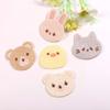 Livro de mão Shell Do Telefone Móvel Acessórios De Vestuário Decorativos Novos Bonito Dos Desenhos Animados Animal Cabeça Urso Bordado Patch