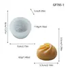 Brinquedo de Aperto de Rebound Lento Xiaolongbao Brinquedo Descompressor Simulação de Baozi Ferramenta de Alívio de Estresse Vela Aromaterapia Molde de Silicone