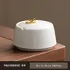 Nuevo Cenicero de Porcelana Blanca de Jade Grasa de Oveja Hogar Sala de Estar Oficina Cenicero de Personalidad Creativa Cenicero Anti-Ceniza Voladora