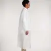 Roupas de Trabalho Descartáveis, Jalecos Brancos, Jalecos de Laboratório Não Tecidos, Roupas Respiráveis para Oficina à Prova de Poeira Alimentícia, Roupas de Isolamento para Visitantes em Estoque