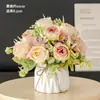 Decoración de flores de simulación nórdica adornos de flores flores de sala de estar flores artificiales decoraciones arte floral flores de plástico flores de mesa de comedor flores biónicas arreglos florales
