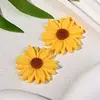 Brincos DIY Acessórios para Sapatos Caixa de Armazenamento DIY Acessórios Resina Margarida Bicolor Girassol