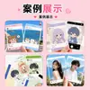 Varios tipos de tarjetas transparentes personalizadas, PET acrílico, tarjetas pequeñas transparentes de PVC estilo ins con dibujos animados, mercancía cultural y creativa de anime para apoyo de fans