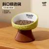 Cuenco elevado de cerámica para gatos, cuenco de comida para gatos, cuenco ancho especial para beber que protege el cuello para gatos y perros, cuenco para mascotas, cuenco para perros, cuenco de comida para perros