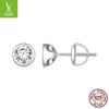 Yinziyun Novo Simples 50 Minutos Requintado Moissanite Fio Brincos Inlay Design 925 Prata Mosane Brincos de Diamante