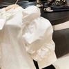 Camisas Blancas de Primavera y Otoño para Niñas, Nuevas Camisas de Base a la Moda de Manga Larga para Niños, Tops de Princesa con Lazo, Tops de Princesa