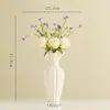 Vaso de Cerâmica Estilo Cream Shumen Acessível de Luxo Enfeites para Arranjo de Flores da Sala de Estar de Casa Dispositivo Hidropônico para Flores Design de Nicho
