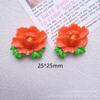 Accesorios de resina de dibujos animados para bricolaje simulación peonía loto pequeñas flores margarita pegamento crema horquilla colgante para funda de teléfono móvil