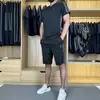 [Alta Qualidade] Verão Solto Masculino Mais Fácil de Combinar Casual Casual Estilo Leve Luxo Moda Esportes Exterior Xadrez Terno