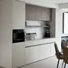 Fabricante de Personalización para Toda la Casa en Shanghái Tablero Egger Lacado Blanco Procesamiento a Doble Cara Estilo Minimalista Canteado de Borde Puro Enf