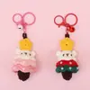 Enfeites de Natal de Crochê, Mini Luvas Fofas de Desenho Animado, Chapéus de Natal, Chaveiros, Pingentes de Bolsa de Pelúcia