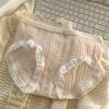 Ropa interior de cintura media para niñas, de algodón, antibacteriana, con entrepierna, lindas bragas japonesas sin costuras para mujeres.