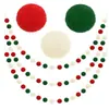 Decoração de Festa de Aniversário Infantil Decoração de Bandeirinha DIY Jardim de Infância Feito à Mão Acessórios de Pompons de Alta Elasticidade Pelúcia