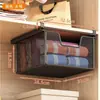 Caixa Organizadora de Roupa Íntima Divisória para Guarda-Roupa Prateleira Suspensa Tipo Gaveta Organizador Multifuncional para Meias Economizador de Espaço