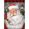 Nuevo Pintura de Diamantes Navideña 5d Papá Noel Bordado de Diamantes Pintura Colgante Decorativa DIY Diamante Completo Salida de Fábrica Transfronteriza