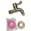 Grifo de 6 Puntos de Acero Inoxidable 304, Grifo Engrosado, Llave de Lavadora de 4 Puntos, Entrada de Agua de 6 Puntos