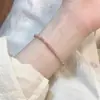 Té de miel de durazno blanco pulsera china nueva de cuentas rosas de verano pulsera femenina de nicho de alta calidad exquisita estilo chino