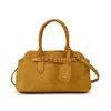 Bolso de Mano Retro de Gamuza para Mujer 2025 Otoño e Invierno Nuevo Estilo de Gama Alta Simple Nicho Bolso Cruzado de Axila
