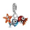 Diseño Original Cobre Chapado Plata 925 Accesorios con Cuentas DIY Lindo Animal Pulsera Collar Colgante Regalo Modelo Caliente Transfronterizo