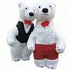 Venda Direta de Fábrica Fantasia de Mascote Gigante Panda Inflável, Fantasia de Fantoche Promocional para Atividades Urso Polar, Role-Playing