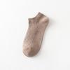 Calcetines de color liso para hombre, de primavera y verano, finos, de boca baja, de algodón, transpirables, absorbentes del sudor, invisibles, Zhuji