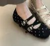 Laço Outono 2026 Ballet Nicho Estilo Francês Mary Jane Flats Sapatos Femininos Novo Estilo