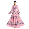 Ropa de mujer de comercio exterior transfronterizo europeo y americano AliExpress Vestido elegante estampado TK entallador
