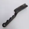 Cepillo de Alambre con Mango de Madera para Limpieza de Superficies, Cepillo Denso para Eliminación de Pintura y Óxido, Cepillo de Limpieza, Cepillo para Incrustaciones, Cepillo de Alambre