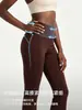 Pantalones de Yoga para Mujer, Pantalones Acampanados de Cintura Súper Alta, Pantalones de Fitness Levanta Glúteos, Leggings Deportivos Transpirables de Secado Rápido con Sensación de Piel Desnuda 30"