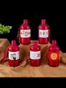 Botella de Vino Vacía Imitación Cerámica Botella de Vino Pequeña Botella de Vino Sellada Set de Boda con Palabras Felices Frasco de Vino de 0.5 kg para Uso en Casa 500ml