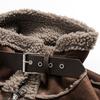 Marca de Moda Americana para Hombre North Boundary 2025 Invierno Nuevo Chaqueta de Algodón Forrada de Lana de Cordero Abrigo Grueso de Algodón Gamuzado S