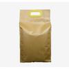 Bolsa de Papel Kraft/Lado Transparente con Fuelle Lateral para Almacenamiento de Arroz con Asa