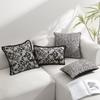 Funda de Almohada Jacquard Vintage con Flecos de Poliéster-Algodón Seleccionada Cuidadosamente en Stock Funda para Cojín de Sofá Cojín Decorativo para Sala de Estar del Hogar