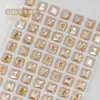 Nuevo Taladro Super Flash para Uñas Rectangular con Punta de Hielo Bloque de Hielo Taladro Decoración de Uñas Brillante Joyería Taladro Apilado Adornos de Diamante K9