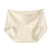 Bragas triangulares para mujer de seda de hielo sin costuras, piel de leche, nuevo diseño sin costuras de oso de yoga con estampado floral, invisibles y dulces, para niñas