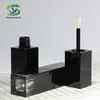 Shanyi Plástico Premium Tubo de Brillo de Labios Degradado Negro Tubo Vacío Tubo Cuadrado de Brillo de Labios Material de Empaque Empaque Cosmético Venta al por Mayor