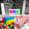 Suporte de Balão Palito Colorido Suporte 32cm Transparente 40cm Palito Plástico Decoração de Atividade Acessórios para Balão Suporte Palito Palito